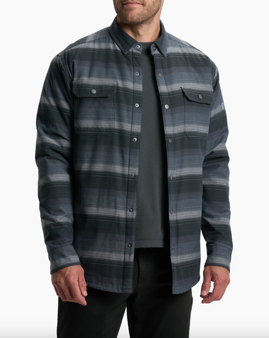 Kuhl Men's Joyrydr Flannel Shacket in Eclipse Kuhl Men's Joyrydr Flannel Shacket in Eclipse