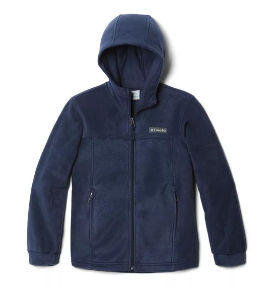 Columbia Boys’ Steens™ Mountain II Fleece Hooded Jacket in Collegiate Navy