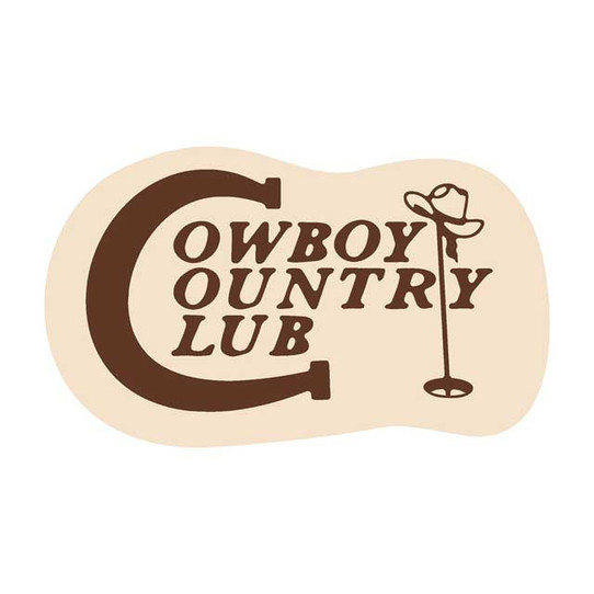 Sendero Provisions Co. Cowboy Country Club Sticker