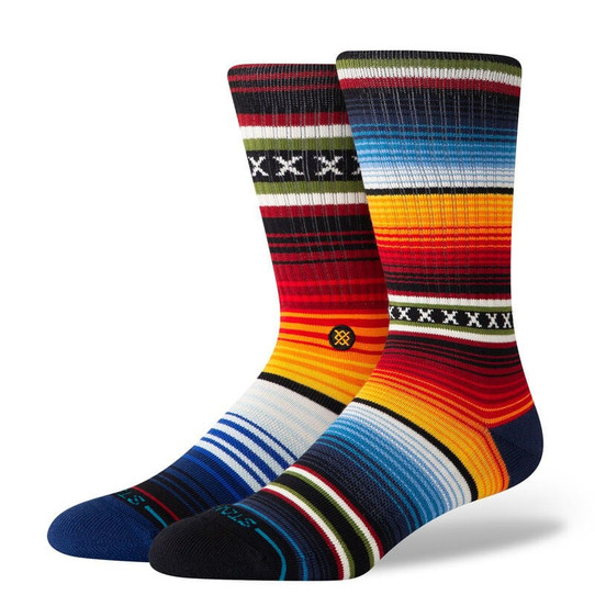 Stance Curren Crew Socks Red side angle
