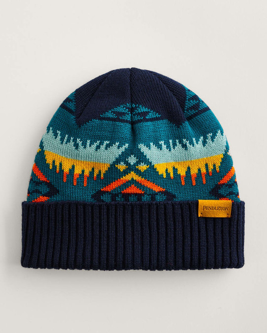 The Pendleton Nehalem Merino Beanie in Blue