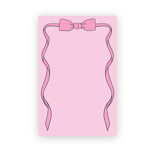 Sammy Gorin Pink Ribbon Bow Notebook