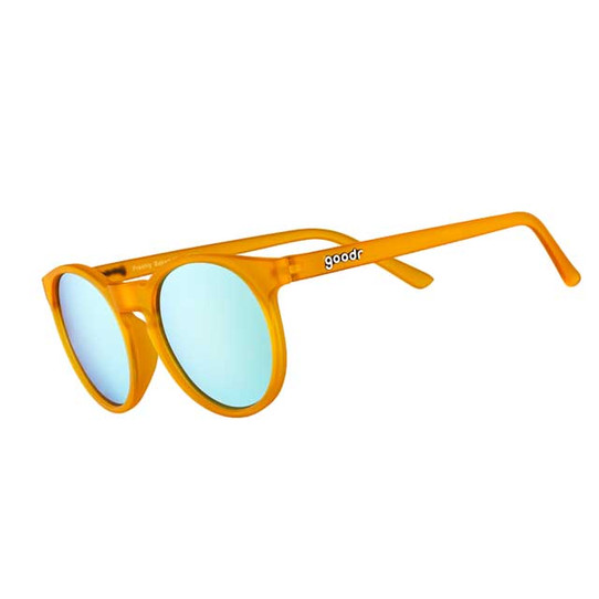 The Goodr Circle G Sunglasses in Burnt Orange