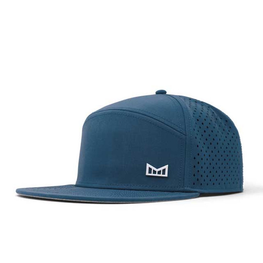 The Melin Hydro Trenches Icon Snapback Hat in Steel Blue