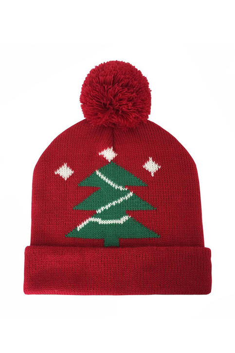 The Christmas Tree Pom Beanie