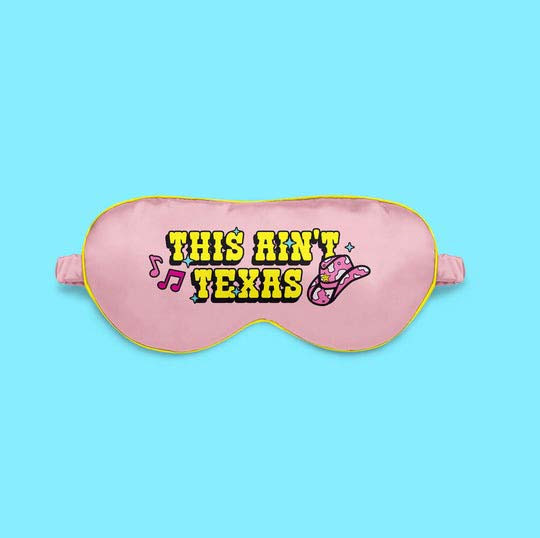 This Ain't Texas Satin Sleep Mask This Ain't Texas side view