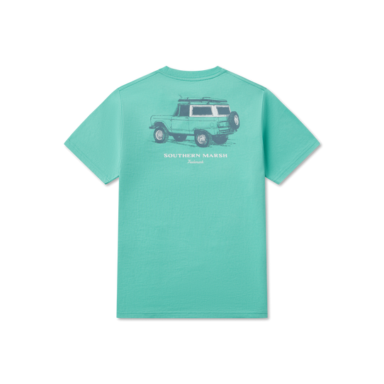 Southern Marsh Boys' Surf Rodeo Tee Mint detail
