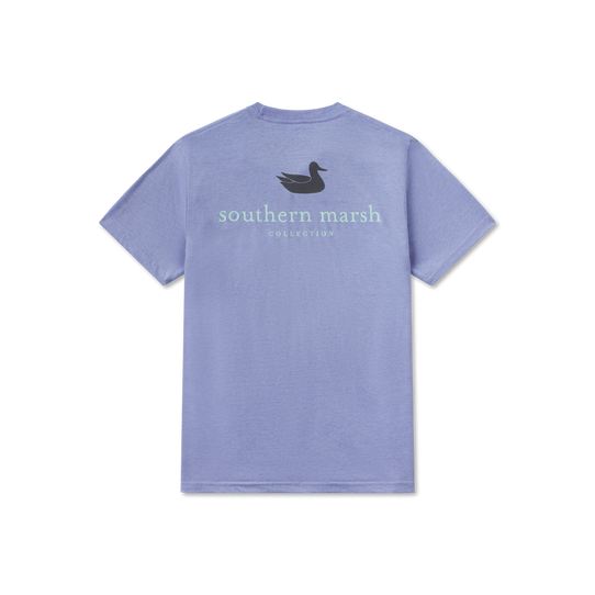 Southern Marsh Boys' Authentic Seawash Pocket Tee Washed Blue back