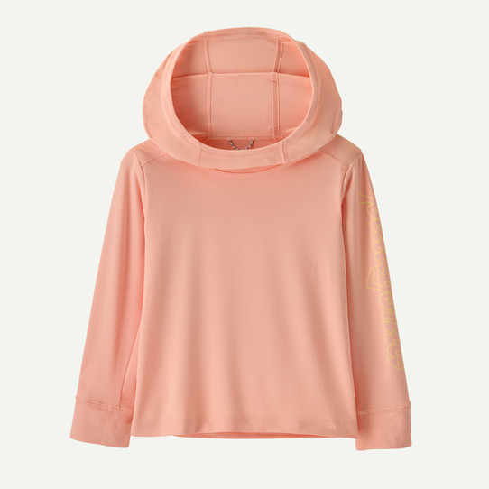 The Patagonia Baby Capilene Silkweight Hoody in Pink
