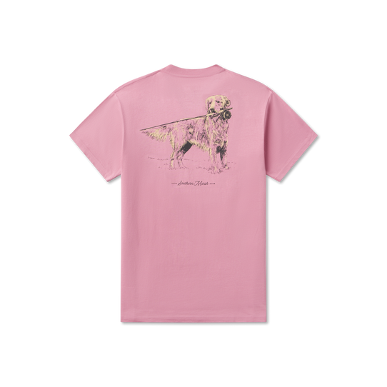 Southern Marsh Men's Golden Days Pocket Tee Cherry Blossom back view