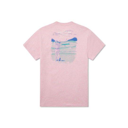 Southern Marsh Pin High Pocket Tee Washed Camellia back