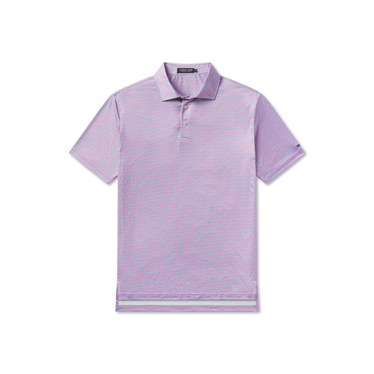 Southern Marsh Men's Flyline Performance Polo Pink and Blue back view