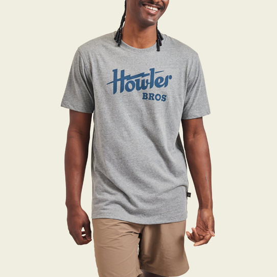 Howler Brothers Howler Electric Tee Heather Grey detail