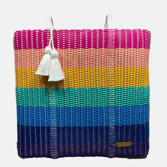 IXOQ Cesta XL Tote Bag in Multicolor/Arco Iris