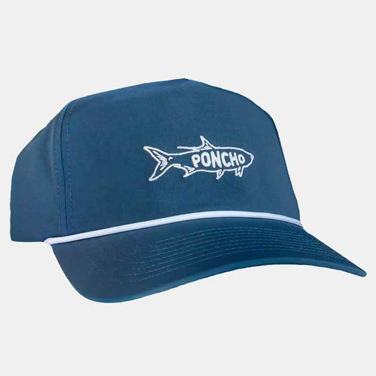 Poncho Outdoors Tarpon Rope Hat Navy side angle