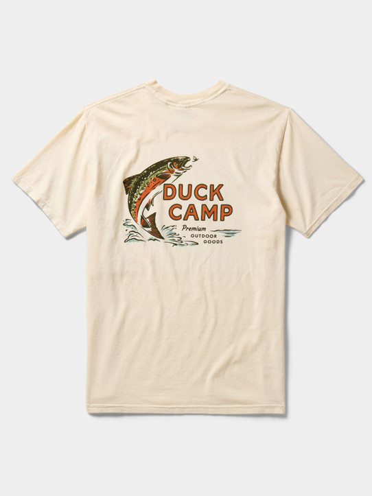 Duck Camp Men's Trout Camp Tee in Ivory