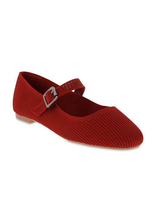 The Mia Women's Brita Mary Jane Flats in Red