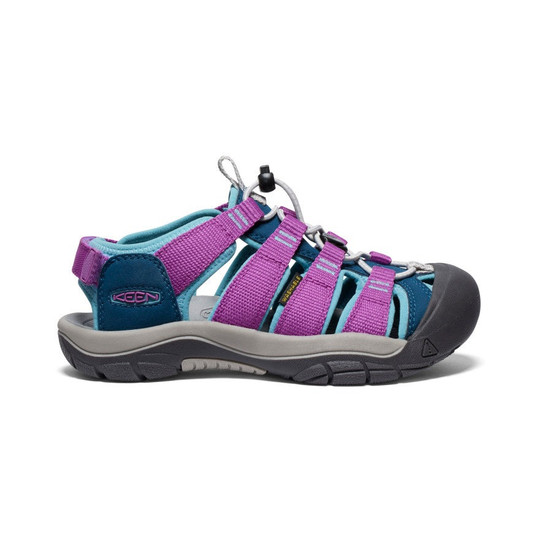 Keen Big Kids' Newport Boundless Sandals Legion Blue and Willowherb full view