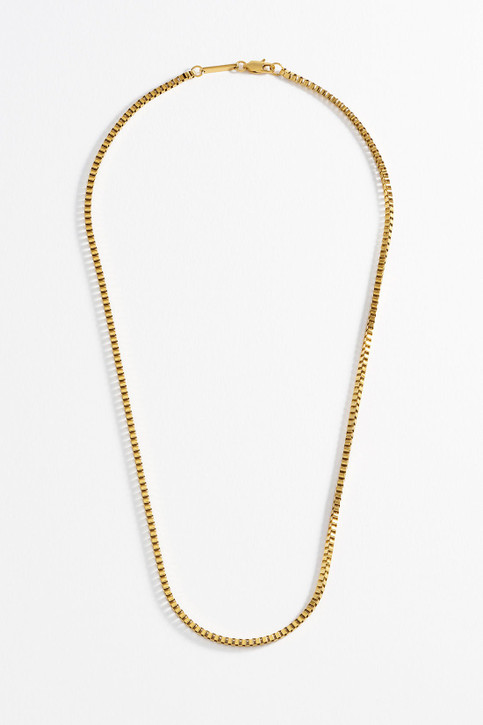 Bartlett London Men's Box Chain Necklace in Gold Plated