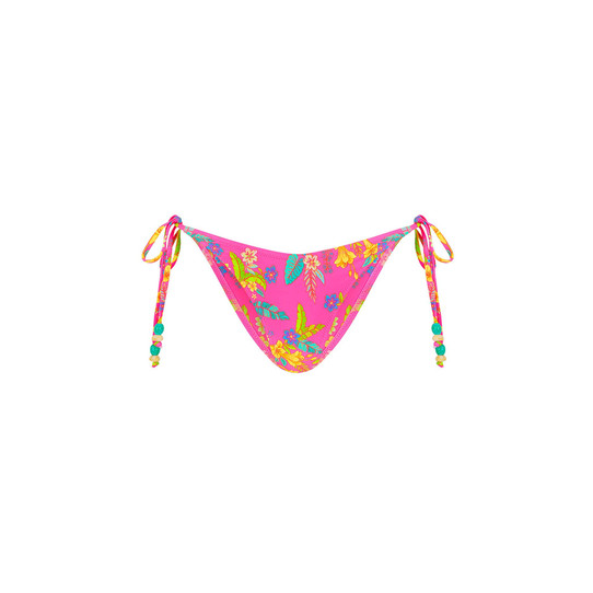 Kulani Kinis Women's Viva Vacation Dipped Cheeky Tie Bikini Bottoms