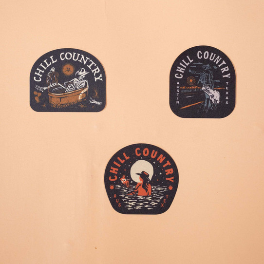 The Texas Hill Country Provisions Chill Country Sticker Pack