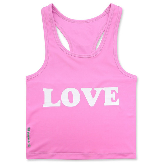Iscream Girls' Sports Tank Top in Theme Love