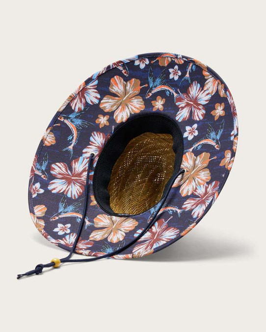 Hemlock Straw Lifeguard Hat Flying Fish detail view