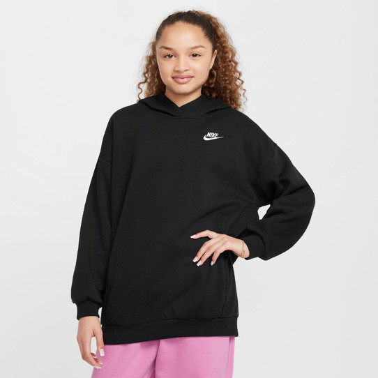 Nike Sportswear Club Fleece Oversized Hoodie Black lifestyle view