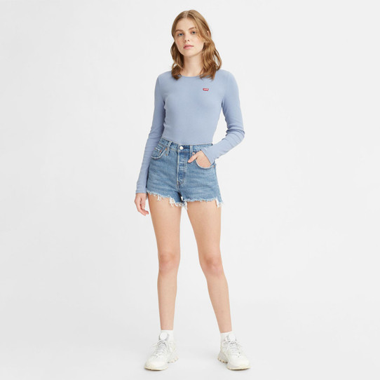 Levi's Women's 501 Original High Rise Shorts Jazz Solo front