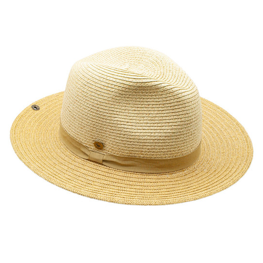 Peter Grimm Women's Bruce Wide Brim Hat natural straw front view