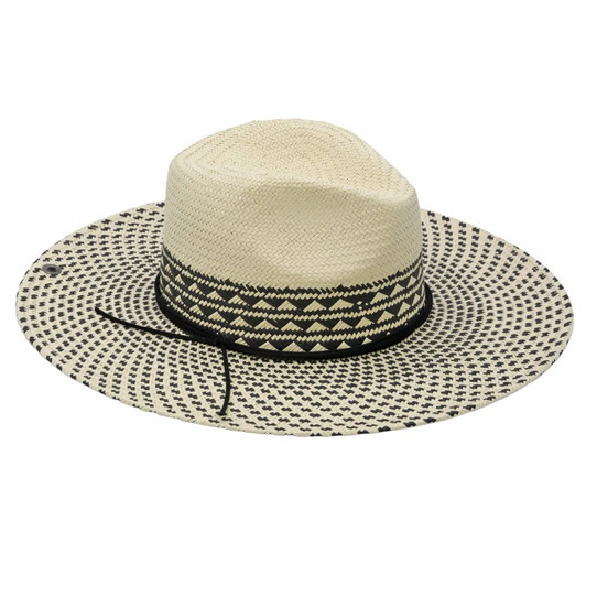 Peter Grimm Women's Leone Wide Brim Hat natural straw front view