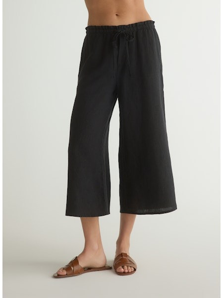 Bella Dahl Women's Wide Leg Crop Pant back view