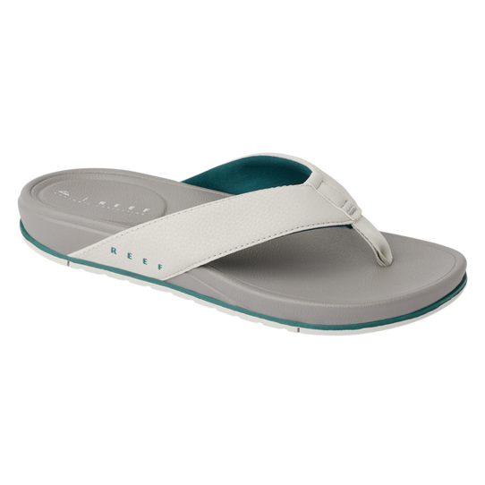 The Reef Men's Cushion Bonzer Flip Flops in Grey/Forest
