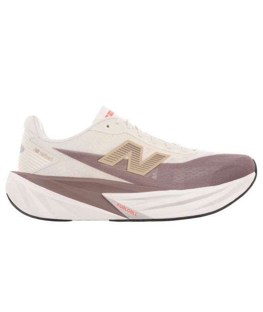 New Balance Men's FuelCell Rebel v5 Running Shoes Angora sole view