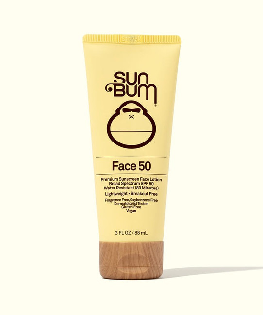 Sun Bum Original SPF 50 Sunscreen Face Lotion full product