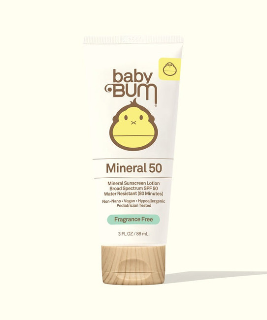 Sun Bum Baby Bum Mineral SPF 50 Sunscreen Lotion bottle