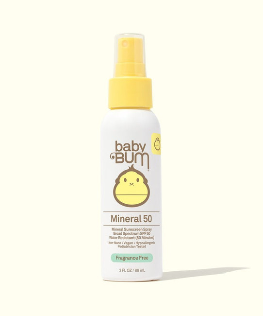 Sun Bum Baby Bum Mineral SPF 50 Sunscreen Spray bottle