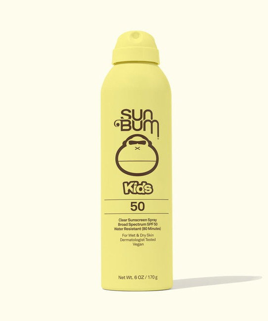 Sun Bum Kids SPF 50 Clear Sunscreen Spray product display