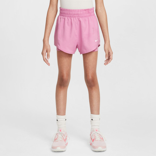 Nike Girls' One 2in1 3in Shorts  in Magic Flamingo