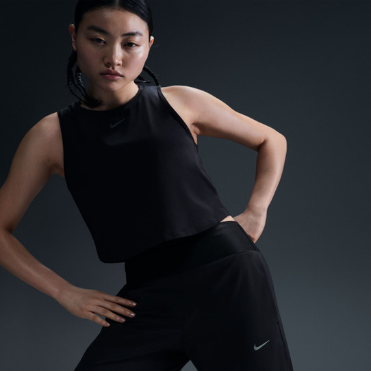 Nike Women's One Classic Dri - Fit Crop Top in Black Nike Women's One Classic Dri - Fit Crop Top in Black