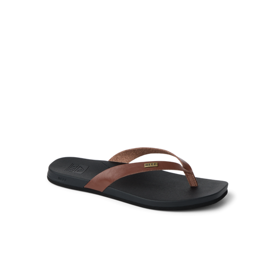 The Reef Women's Cushion Lune Sandals in Chocolate/Black