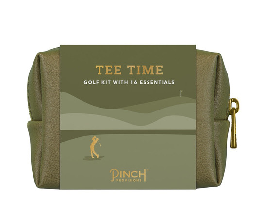 Pinch Provisions Tee Time Golf Kit pouch front view