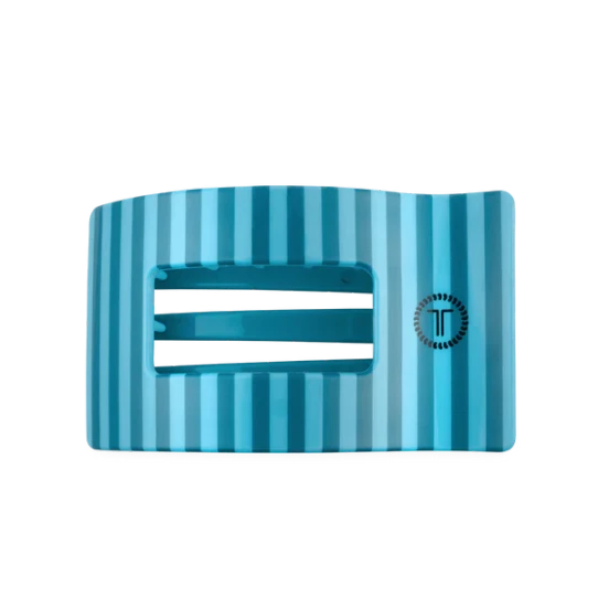 Teleties Large Flat Rectangle Hair Clip in Splash Zone