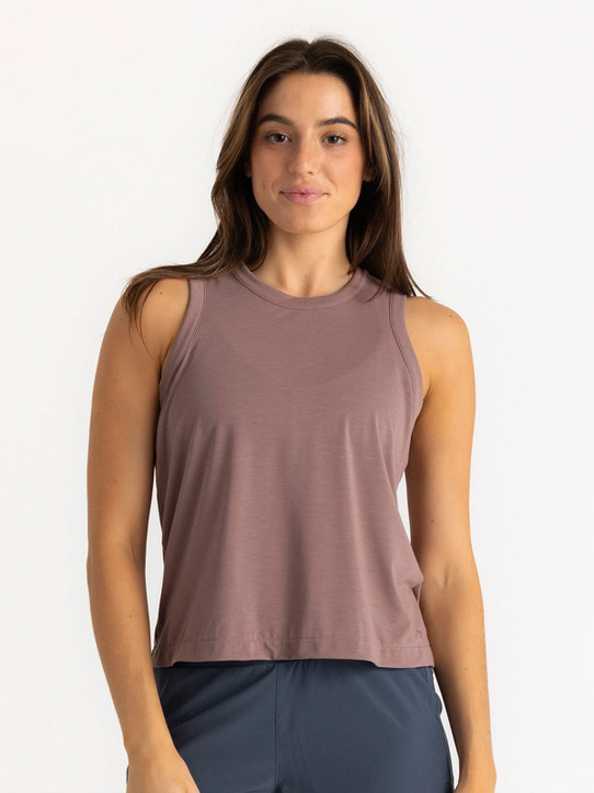 Free Fly Women's Elevate Lightweight Tank in Fig