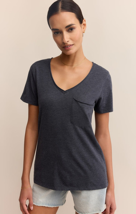 Z Supply Women's Modern Pocket Tee in Eclipse