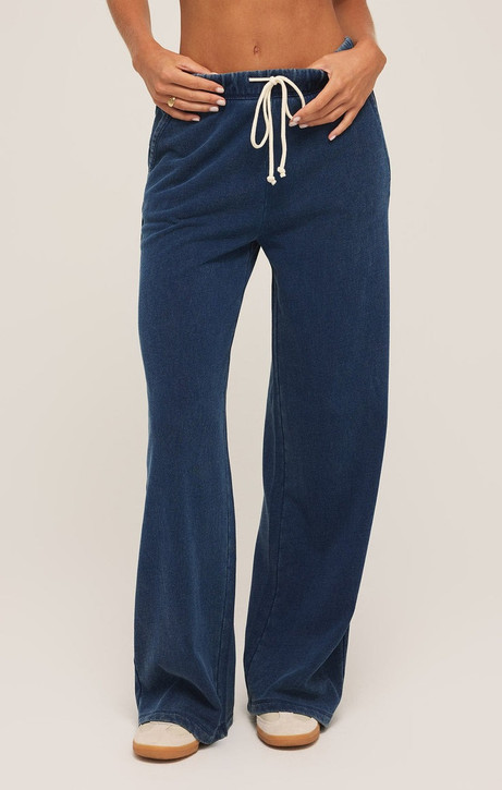 on wather pants レディース S Z Supply Women's Hunter Knit Denim Pants | TYLER'S