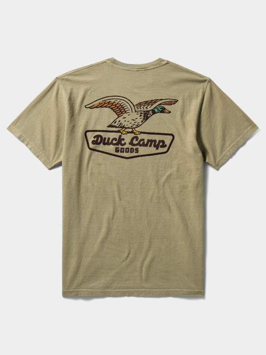 The Duck Camp Men's DC Shop Tee in Vintage Khaki