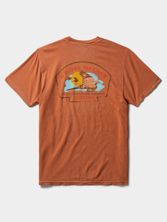 Duck Camp Men's Dove Opener Tee in Clay