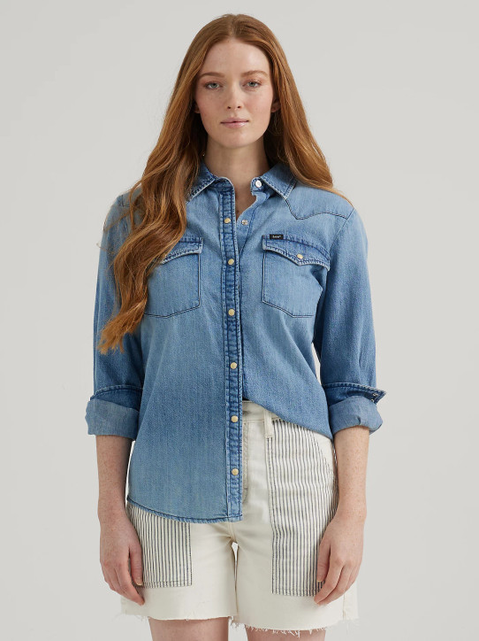 Lee Women's Western Shirt Lee Women's Western Shirt fit view