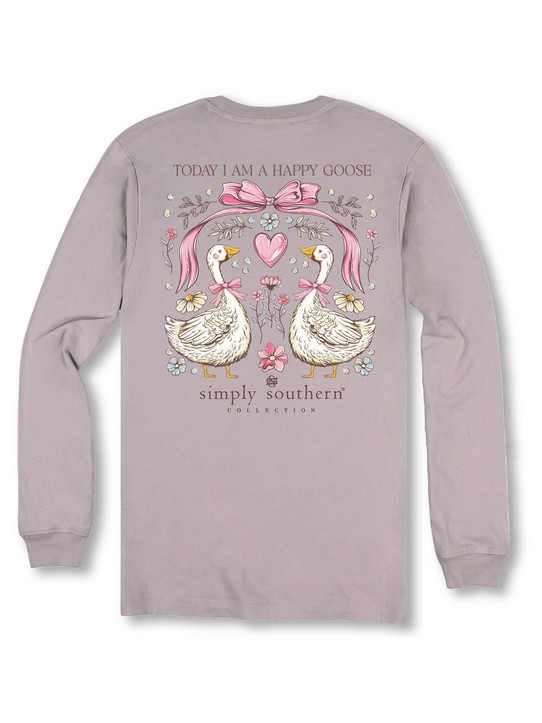Copy of Simply Southern Youth Girls' Happy Goose Long Sleeve Tee Copy of Simply Southern Youth Girls' Happy Goose Long Sleeve Tee